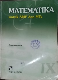 Matematika Untuk SMP dan MTs Kelas IX