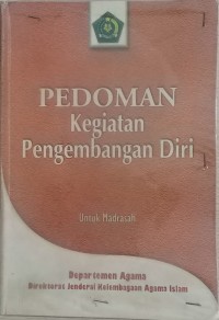 Pedoman Kegiatan Pengembangan Diri Untuk Madrasah