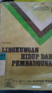 Lingkungan Hidup dan Pembangunan