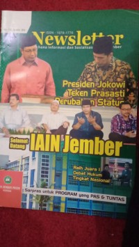 Newsletter Selamat Datang IAIN Jember