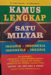 Kamus Lengkap Satu Milyar Inggris-Indonesia Indonesia-Inggris