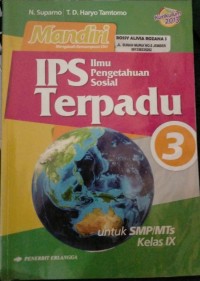 MANDIRI IPS TERPADU 3; Untuk SMP/MTs Kelas IX