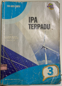 IPA TERPADU, Jilid 3 Kelas IX SMP