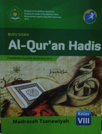 Buku Siswa Al-Qur'an Hadis untuk Madrasah Tsanawiyah Kelas VII