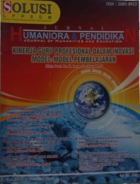 Jurnal umaniora dan Pendidikan; Kinerja Guru Profesional dalam Inovasi Model-model Pembelajaran