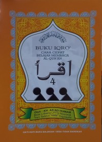 Buku Iqro 4; Cara Cepat Belajar Membaca Al:Qur'an