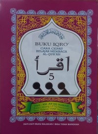 Buku Iqro 5 Cara Cepat Belajar Membaca Al:Qur'an