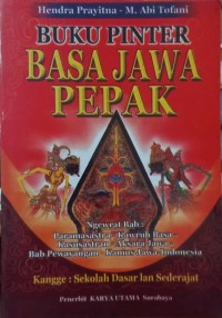 Buku Pinter Basa Jawa Pepak